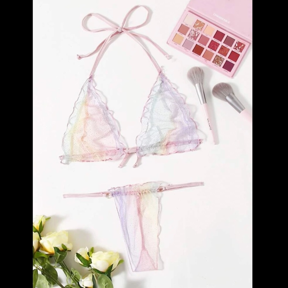 SEXY OMBRÉ LINGERIE SET (MEDIUM)